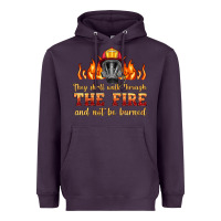 Plum the fire with firefighter air mask Heavyweight Hoodie - HRA Design Shop