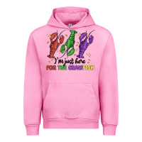 Fuchsia Pink i'm just here for the crawfish Urban Hoodie - MaliasSmallBusiness