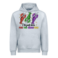 Heather Grey i'm just here for the crawfish Urban Hoodie - MaliasSmallBusiness