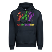 Navy i'm just here for the crawfish Urban Hoodie - MaliasSmallBusiness