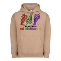 Pigment Burro i'm just here for the crawfish Urban Hoodie - MaliasSmallBusiness