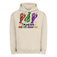 Pigment French Oak i'm just here for the crawfish Urban Hoodie - MaliasSmallBusiness