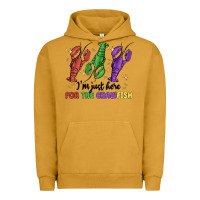 Pigment Peanut Butter i'm just here for the crawfish Urban Hoodie - MaliasSmallBusiness