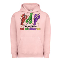 Pigment Salmon i'm just here for the crawfish Urban Hoodie - MaliasSmallBusiness