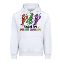 White i'm just here for the crawfish Urban Hoodie - MaliasSmallBusiness