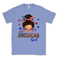 Colony Blue all american girl messy bun Classic Tee - texasbilliewilder