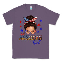Lavender all american girl messy bun Classic Tee - texasbilliewilder
