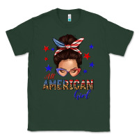 Sports Green all american girl messy bun Classic Tee - texasbilliewilder