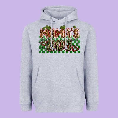 Valentines Day Mama's Boy Olivia Heavyweight Hoodie Designed By Oliviacreatesart