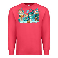 Cardinal winter coffe cups Premium Sweatshirt - AdoDesignShop