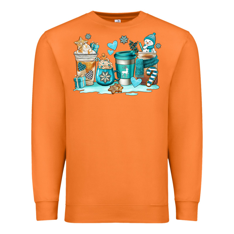 Winter Coffe Cups Premium Sweatshirt by AdoDesignShop | Teevron