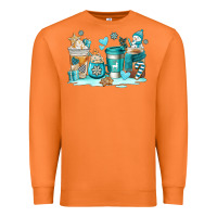 Carrot winter coffe cups Premium Sweatshirt - AdoDesignShop