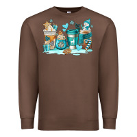 Chestnut winter coffe cups Premium Sweatshirt - AdoDesignShop
