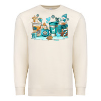 Sandshell winter coffe cups Premium Sweatshirt - AdoDesignShop