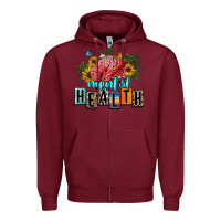 Burgundy mental health Zipper Hoodie - texasbilliewilder