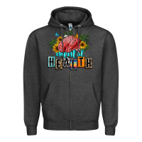 Charcoal Heather mental health Zipper Hoodie - texasbilliewilder