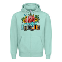 Seafoam mental health Zipper Hoodie - texasbilliewilder