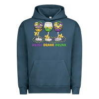 Pigment Midnight Navy drink drank drunk Urban Hoodie - MaliasSmallBusiness