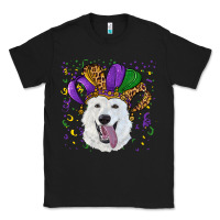 Black mardi gras hat  white shepherd Classic Tee - RanaPortraitStore