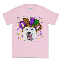 Bubblegum Pink mardi gras hat  white shepherd Classic Tee - RanaPortraitStore