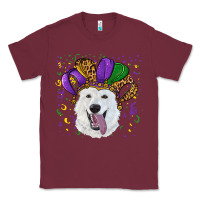Burgundy mardi gras hat  white shepherd Classic Tee - RanaPortraitStore