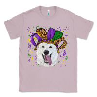 Lilac mardi gras hat  white shepherd Classic Tee - RanaPortraitStore