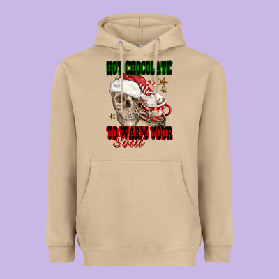 Hot Chocolate To Warm Your Soul Heavyweight Hoodie Designed By Fadigitalartstudio
