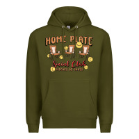 Army Green glitter softball Premium Hoodie - MaliasSmallBusiness