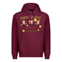 Burgundy glitter softball Premium Hoodie - MaliasSmallBusiness