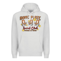 Dove Grey glitter softball Premium Hoodie - MaliasSmallBusiness