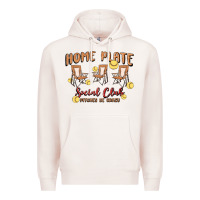 Pale Pink glitter softball Premium Hoodie - MaliasSmallBusiness