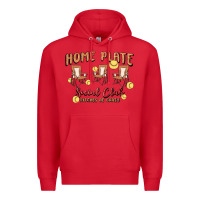 Red glitter softball Premium Hoodie - MaliasSmallBusiness