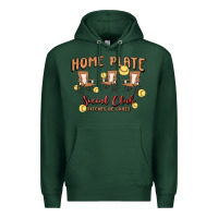 Sports Green glitter softball Premium Hoodie - MaliasSmallBusiness
