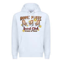 White glitter softball Premium Hoodie - MaliasSmallBusiness