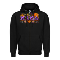 Black mama basketball Zipper Hoodie - Zillion Design Studio