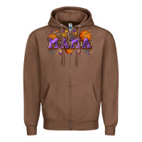 Chestnut mama basketball Zipper Hoodie - Zillion Design Studio