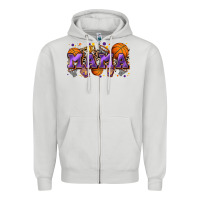 Dove Grey mama basketball Zipper Hoodie - Zillion Design Studio