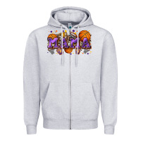 Heather Grey mama basketball Zipper Hoodie - Zillion Design Studio