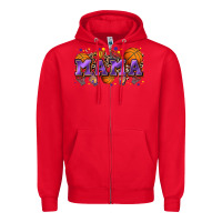 Red mama basketball Zipper Hoodie - Zillion Design Studio