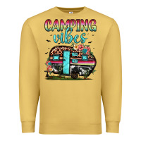 Antique Gold camping vibes Premium Sweatshirt - JahusDesignShop