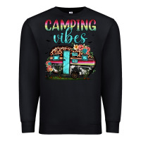 Black camping vibes Premium Sweatshirt - JahusDesignShop