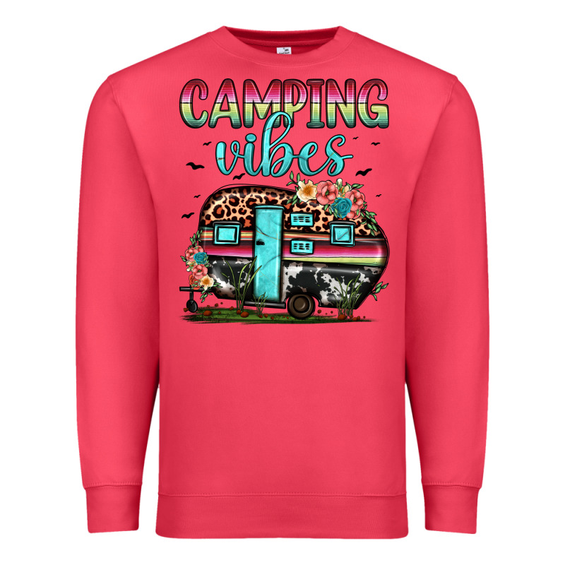 Camping Vibes Premium Sweatshirt by JahusDesignShop | Teevron