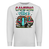 Dove Grey camping vibes Premium Sweatshirt - JahusDesignShop