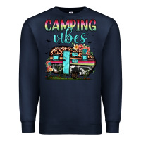 Navy camping vibes Premium Sweatshirt - JahusDesignShop