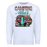 White camping vibes Premium Sweatshirt - JahusDesignShop