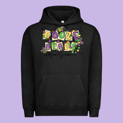 Booze Beads Urban Hoodie Designed By Maliassmallbusiness