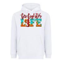 White firefighter life Heavyweight Hoodie - HRA Design Shop