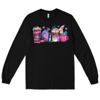 Black nail hustler coffee cups Long Sleeve Tee - texasbilliewilder