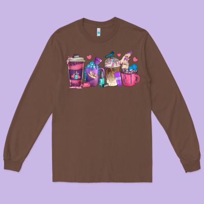 Long Sleeve Tee nail hustler coffee cups