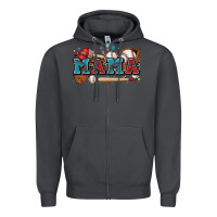 Smoke mama baseball Zipper Hoodie - Zillion Design Studio